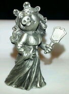 "Beautiful Moi" figurine, 1981, 1.5" tall. Pewter