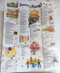 Dance Along song-lyric poster 1990