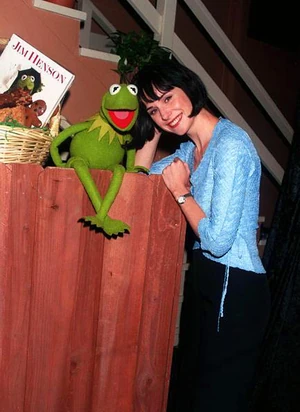 Kermit and Susan Egan hosting the opening night of the new Hollywood campus.
