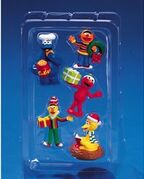 Resin Miniature Ornaments: Big Bird, Elmo, Cookie Monster, Bert, and Ernie (2006)