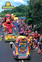 Sesame Place postcard-parade.jpg (253 KB) Rock Around the Block ParadeRan from 1997 to 2010