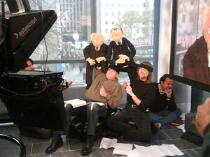 Goelz and Whitmire puppeteering Statler and Waldorf on .