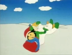 SnowmanSledding
