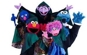 Count capes Grover Elmo Abby Cookie