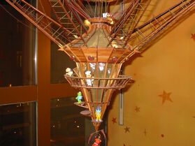 "The Great Hot Air Balloon Circus" in the NYC Disney Store, bottom detail