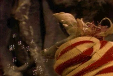 Lanford blows bubbles in "Wonder Mountain"