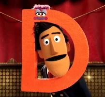 letter D in Kinect Sesame Street TV