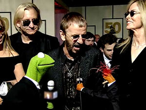  and  interviewing  at the 2008 Grammy Awards ceremony.