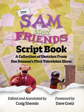 Sam and Friends Script Book