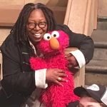 Whoopi Goldberg with Elmo