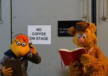 Scooter Fozzie bowl backstage