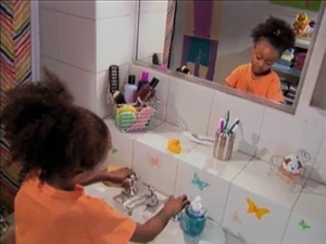 "Great Moments at the Sink" observes daily routines with sports commentary.