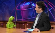 Stewart and Kermit in 2001.