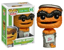 Sesame Street #03: Oscar the Grouch (season 1 orange variant) Entertainment Earth exclusive (2016)