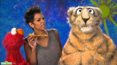Sesame Street Halle Berry and Elmo - Nibble