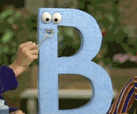 The letter B blows bubbles in Episode 3811