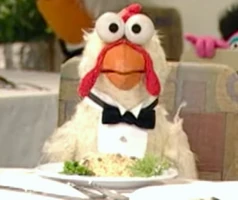 nervous chicken in A Celebration of Me, Grover