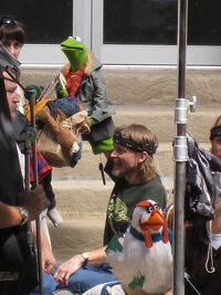 Steve Whitmire with Kermit