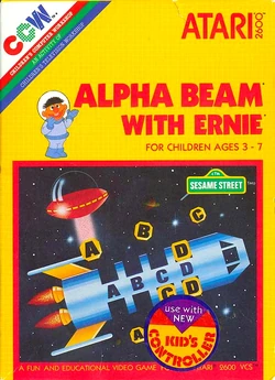 Notice Jeu Atari 2600 - Alpha Beam With Ernie (Sesame Street) - Multilingue