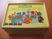 The wooden storage box