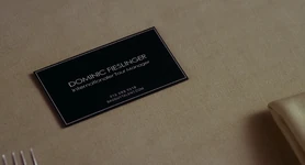 German trailer business card