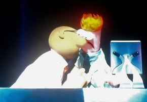 Dr. Bunsen Honeydew & BeakerThe Muppets Take the O2