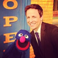 Seth Meyers and Grover