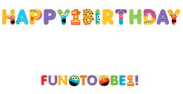 1st Birthday letter banner