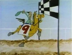9 race horses (First: Episode 2110)