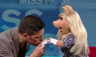 George Stroumboulopoulos & Piggy George Stroumboulopoulos Tonight