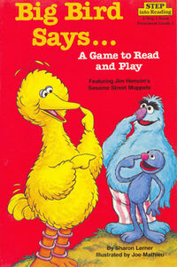 Big Bird Says... A Game to Read and Play 1985