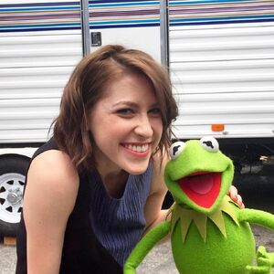 Eden Sher and Kermit