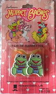 Baby Kermit barrettes