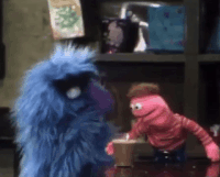 Ferris drinks an ice cream soda in Sesame Street Episode 0358