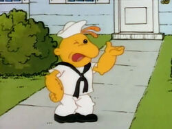 Baby Scooter as Popeye in "Comic Capers."