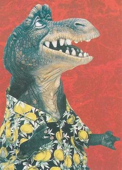 Dinosaurs trading card 21a