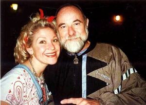 Leslie Carrara-Rudolph with Jerry Nelson