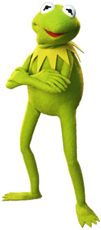 kermit the frog standing