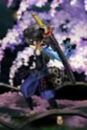 Sasuke sheathing Oboro Muramasa