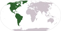 Localización d'América.