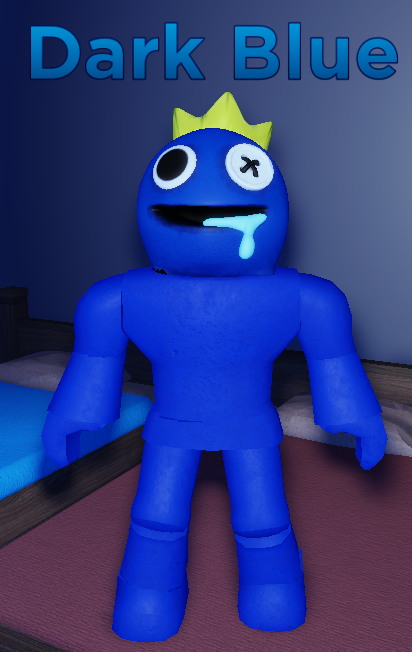 Roblox Guest (Blue Hair With Light Blue Tips)