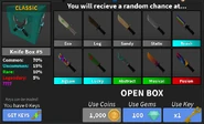 The contents of Knife Box 5.
