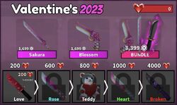 MM2 Valentines Event 2023 (Buying Sakura Set) 