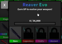 MM2 Halloween 2021 EVO Reaver: Win or Lose?  Today, we'll be clarifying  whether or not, the new MM2 Halloween EVO Reaver (the first evolving knife)  in Murder Mystery 2, is a