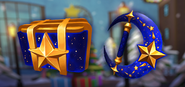 The banner displayed in the shop.