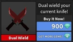Dual wield effect in shop.