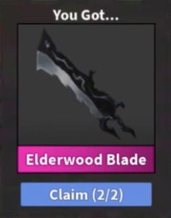 Using SILVER ELDERWOOD BLADE In MM2! 