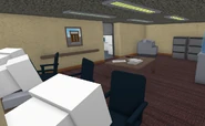 The office behind the lobby area.