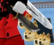 The effect shown on a Default Knife.