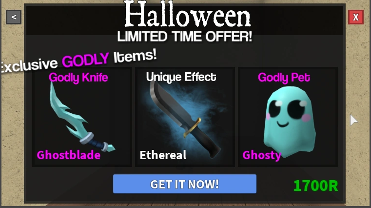 NEW HEART BLADE GODLY ITEM PACK RELEASED IN ROBLOX MM2! *NEW